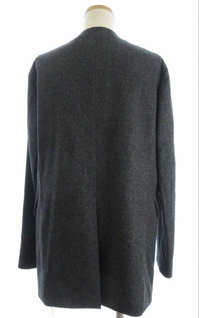 ⭐︎さま専用　ロエフ LOEFF タグ付き ジャケット ノーカラー MDグレー