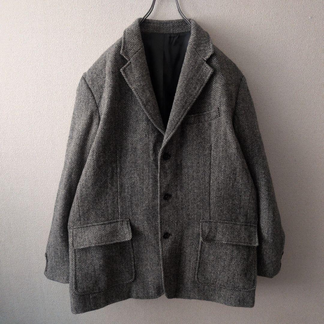 J.CREW×HARRIS TWEED ウール テーラードジャケット XL