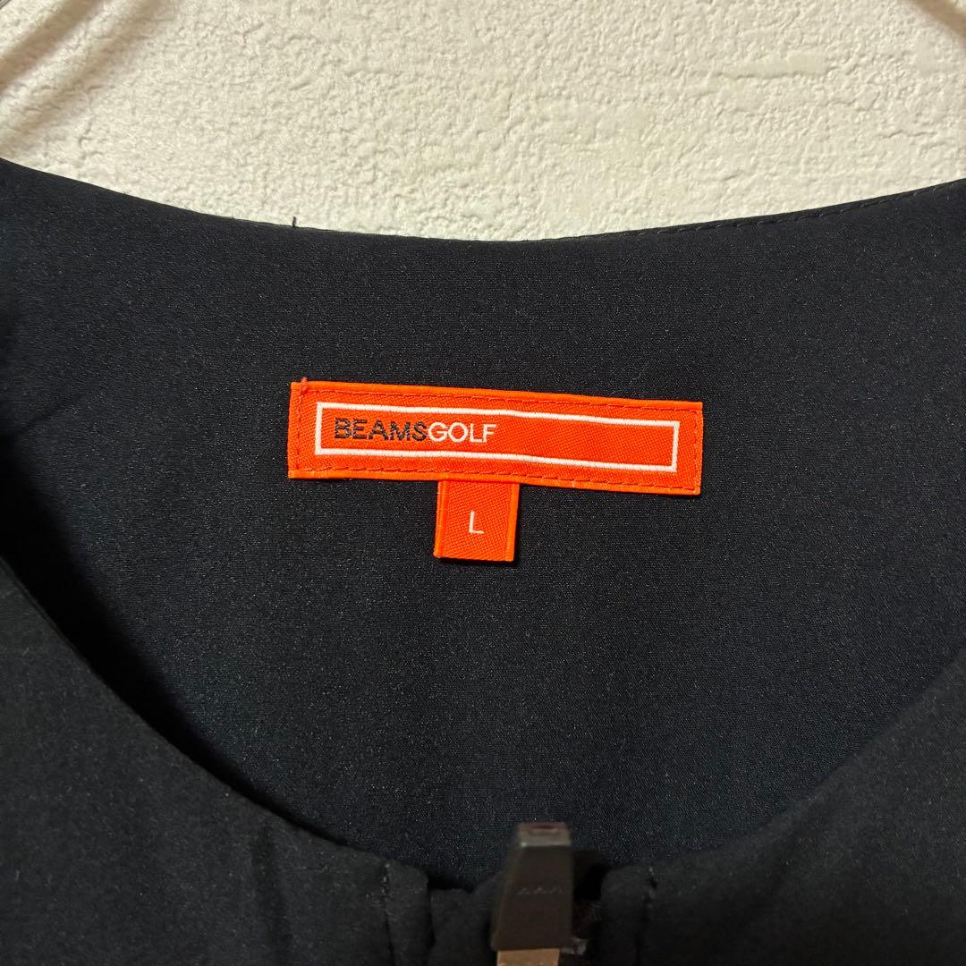 BEAMS GOLF ブラック ジップアップジャケット　メンズ　Lサイズ