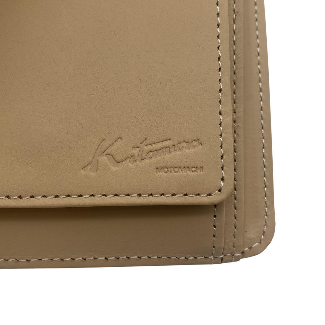 【新品同様】 キタムラ Kitamura 二つ折り財布 ラウンドファスナー