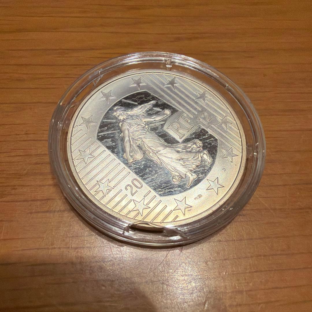 フランス造幣局 10ユーロ銀貨 2012 プルーフ 箱付　最終価格です