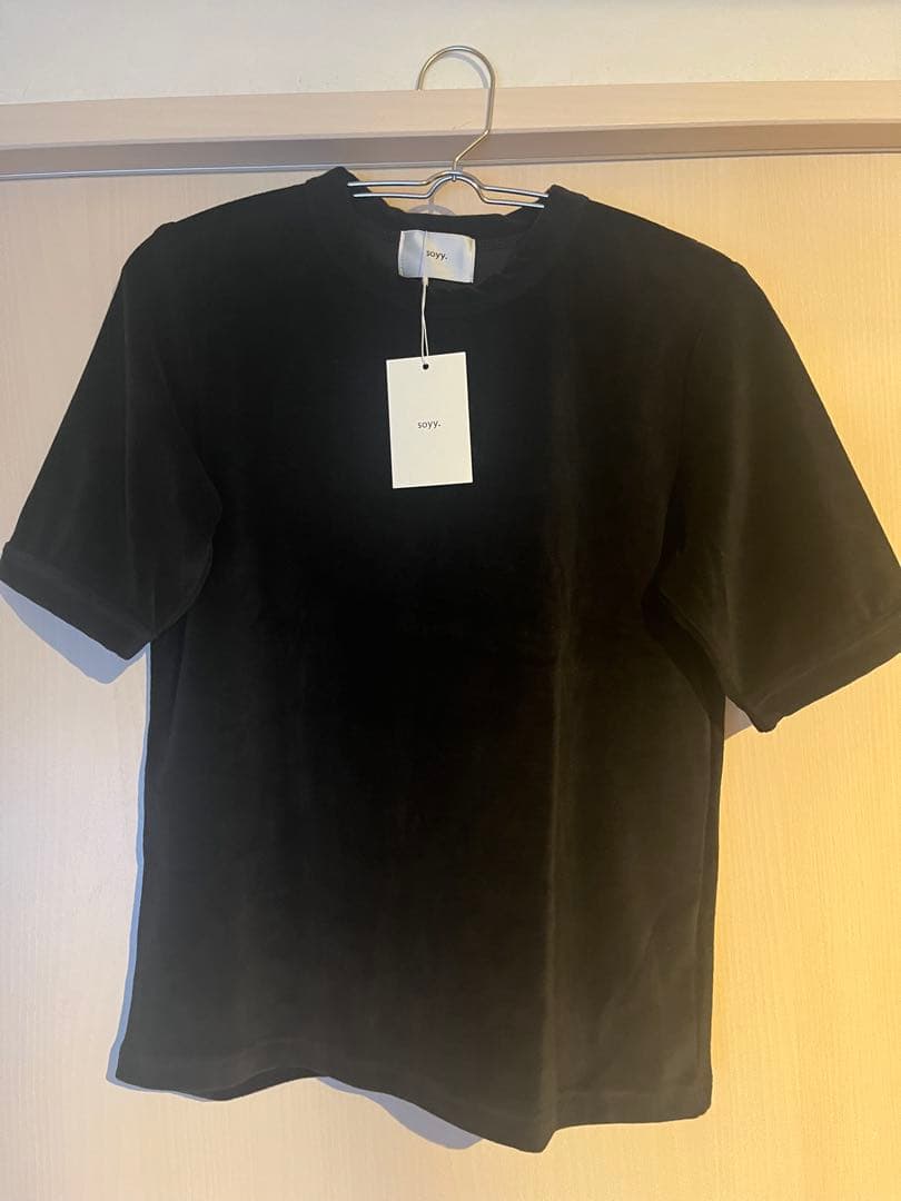 soyy. velour tee ブラック 新品