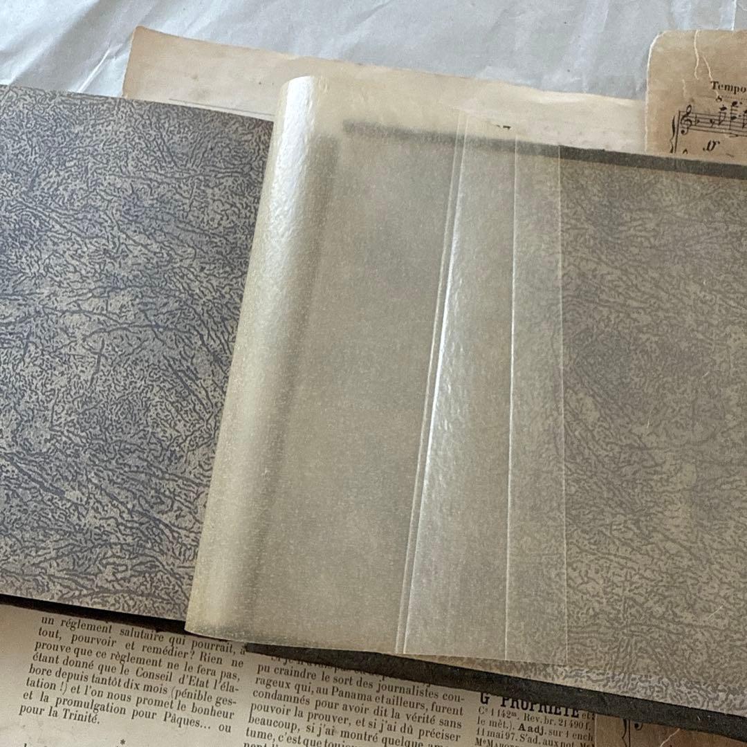 稀少1920年アンティーク写真アルバム洋書ビンテージ　フォト　ジャンクジャーナル