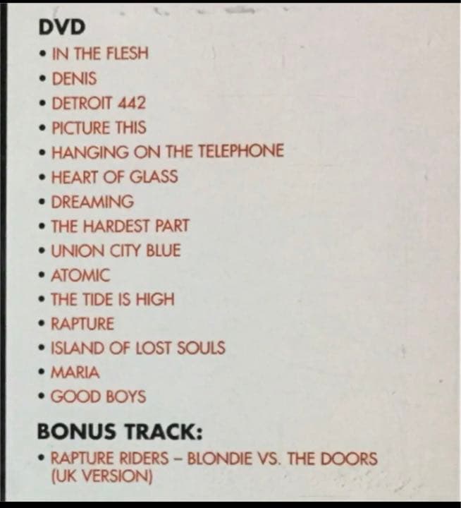 CD＋DVD！Blondie/ブロンディ/Greatest Hits/ 2006