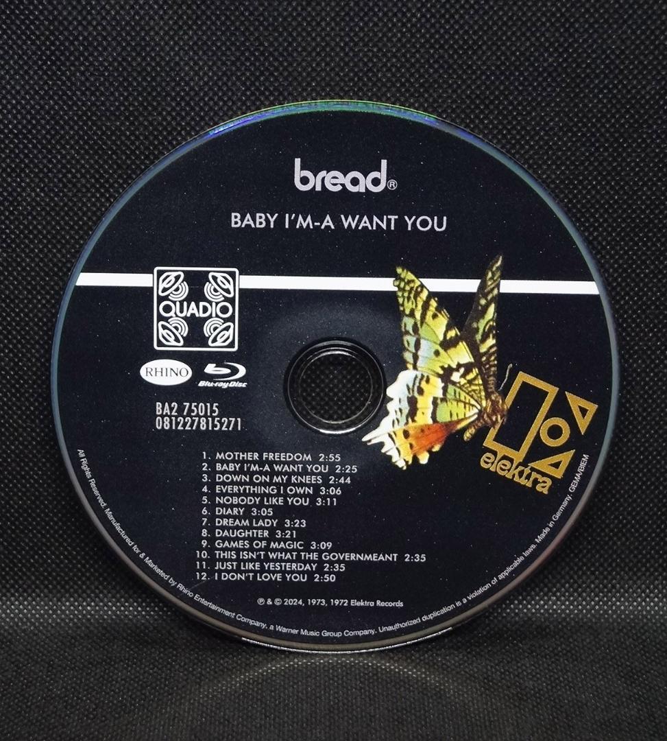 【中古Blu-ray Audio】ブレッド「愛のわかれ道:Quadio」ハイレゾ