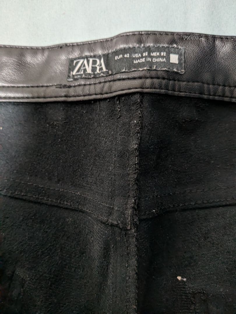HORNWORKSバーガンディバッファローレザーパンツ ZARAおまけ付き
