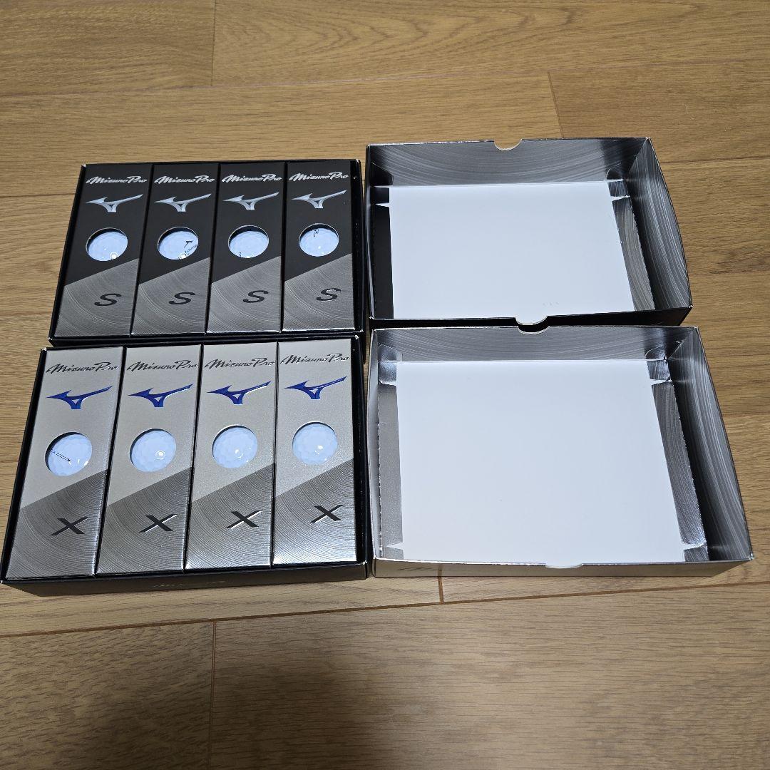 新品未使用　ミズノプロ　ゴルフボール　S X 各1ダースセット