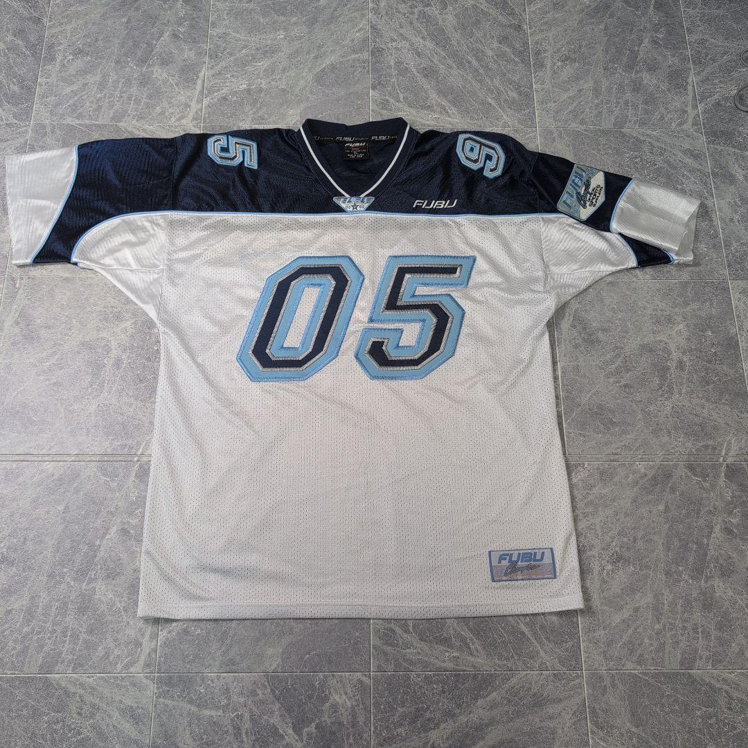 希少 FUBU フブ ゲームシャツ フットボール HIP HOP XL
