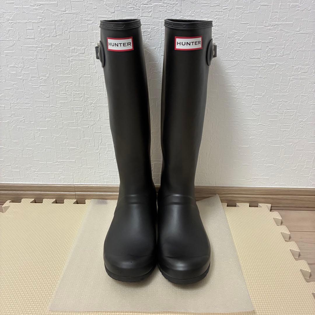 HUNTER ブラック 長靴　24-25cm
