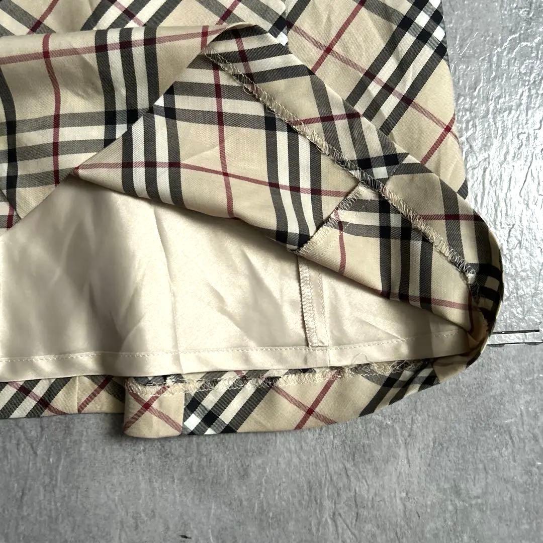 Burberryノバチェック柄 ノースリーブワンピース ベージュ 38サイズ