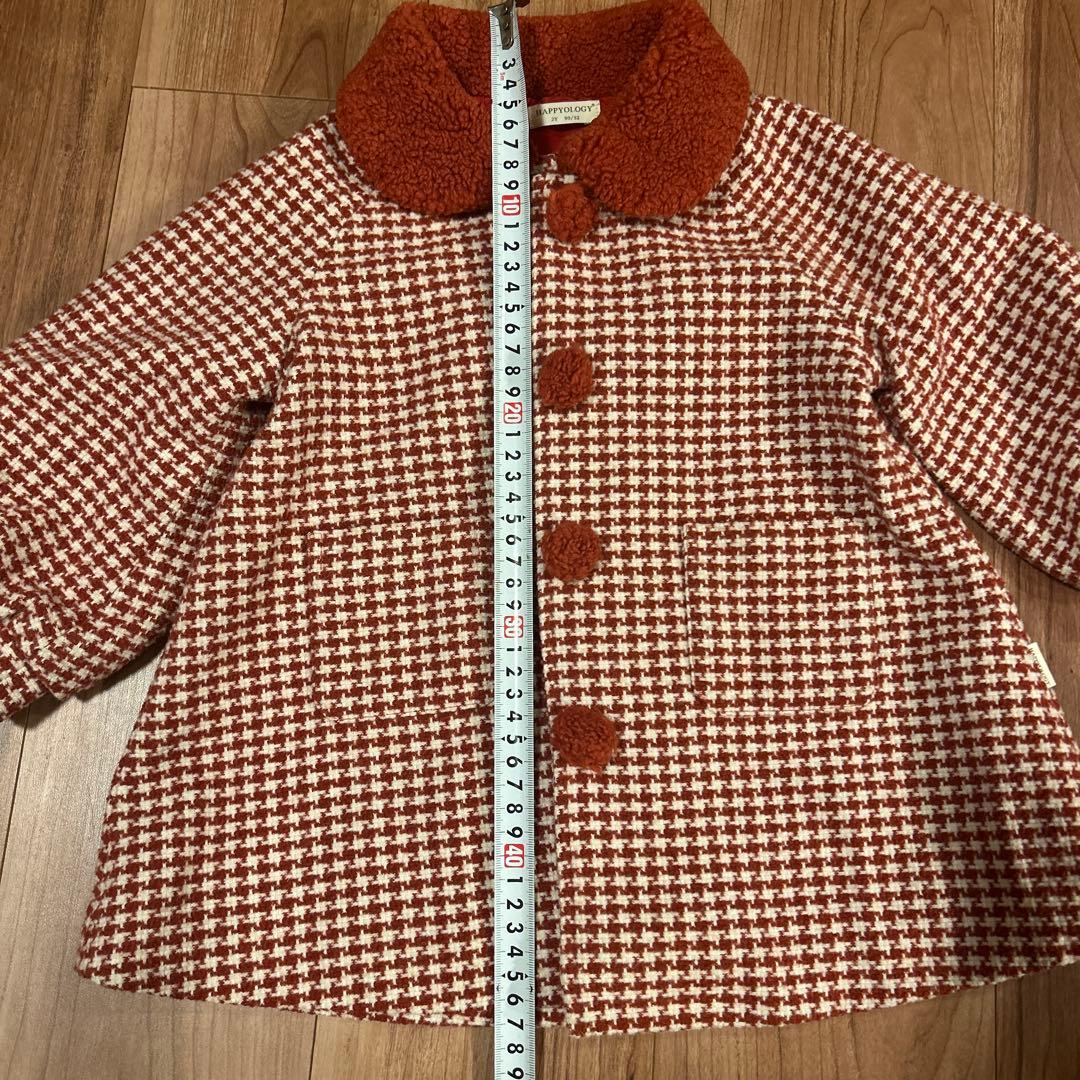HAPPYOLOGY チェック柄アウター 2Y