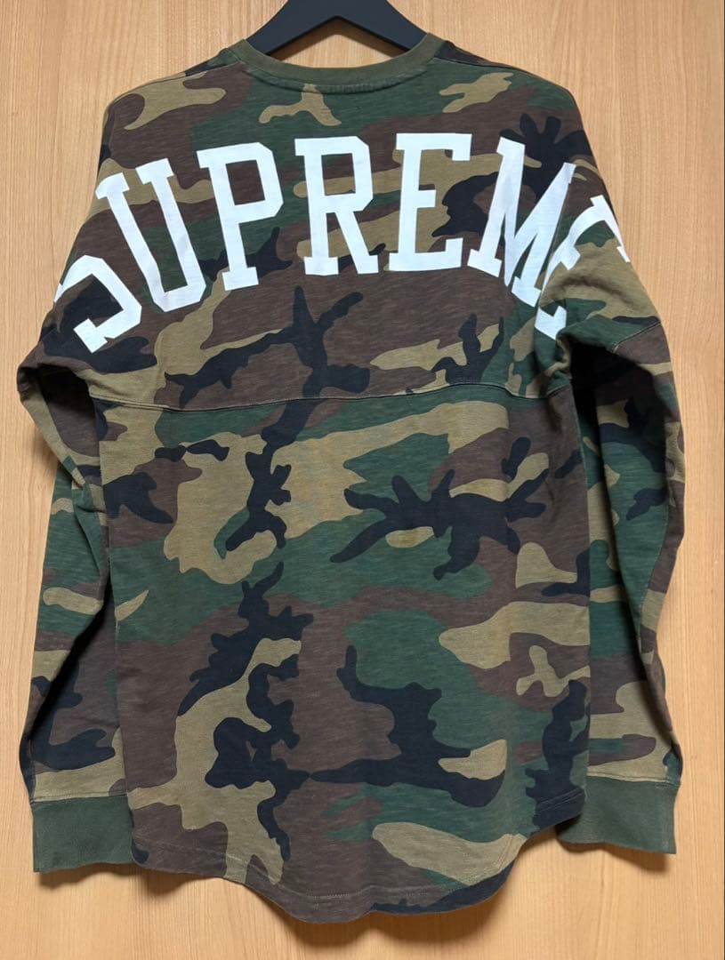 シュプリームsupreme ロンT カモフラ　迷彩　Mサイズ