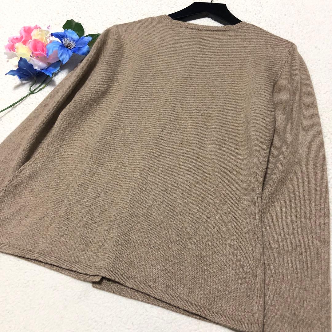 未使用級　エスマックスマーラ　カーディガン　ニット　シルク　カシミヤ✨　キャメル