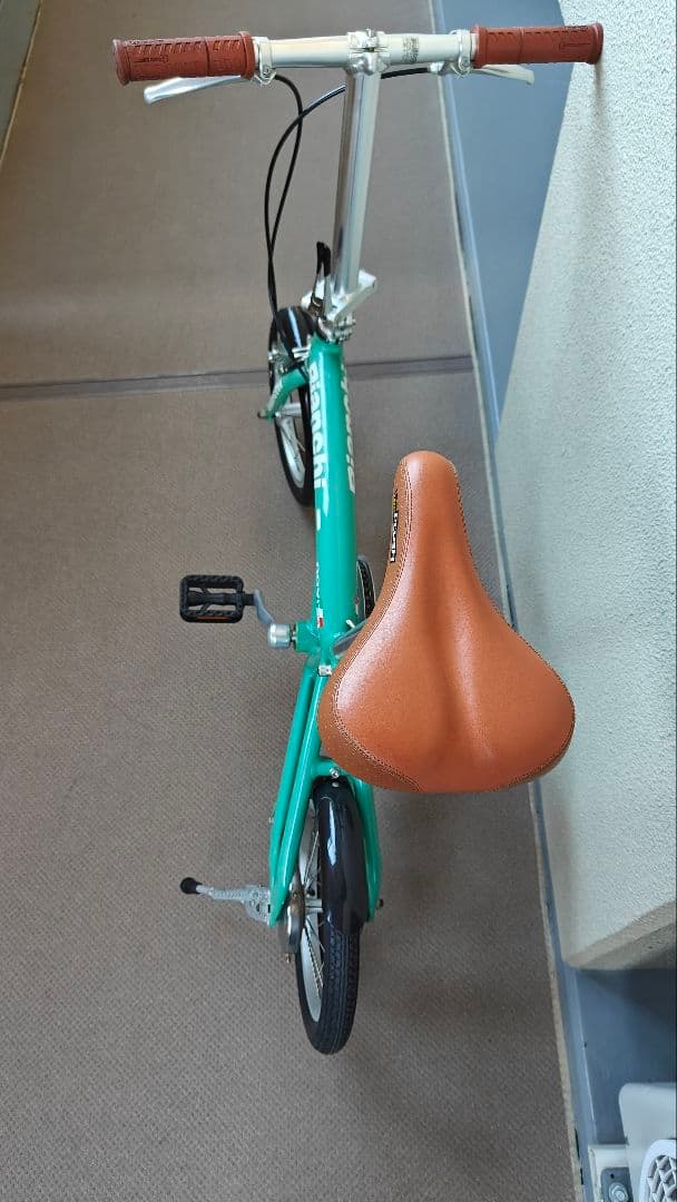 極美車☆ビアンキノビタBianchi novita折り畳み自転車送料込み☆激レア