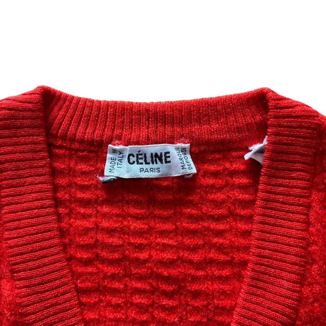 CELINE ニットセーターカーディガン　D2002