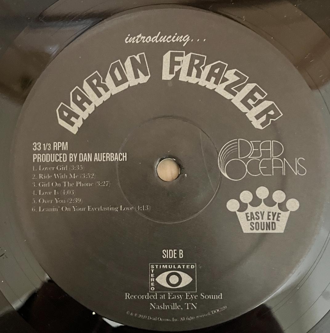 洋楽 LP AaronAaron Frazer introducing...