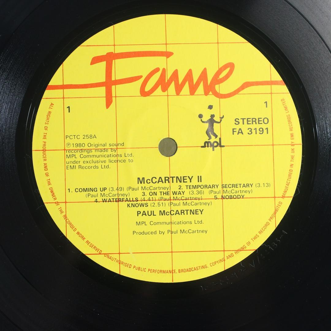 英LP Paul McCartney II 2 UK盤 英国盤 Stereo