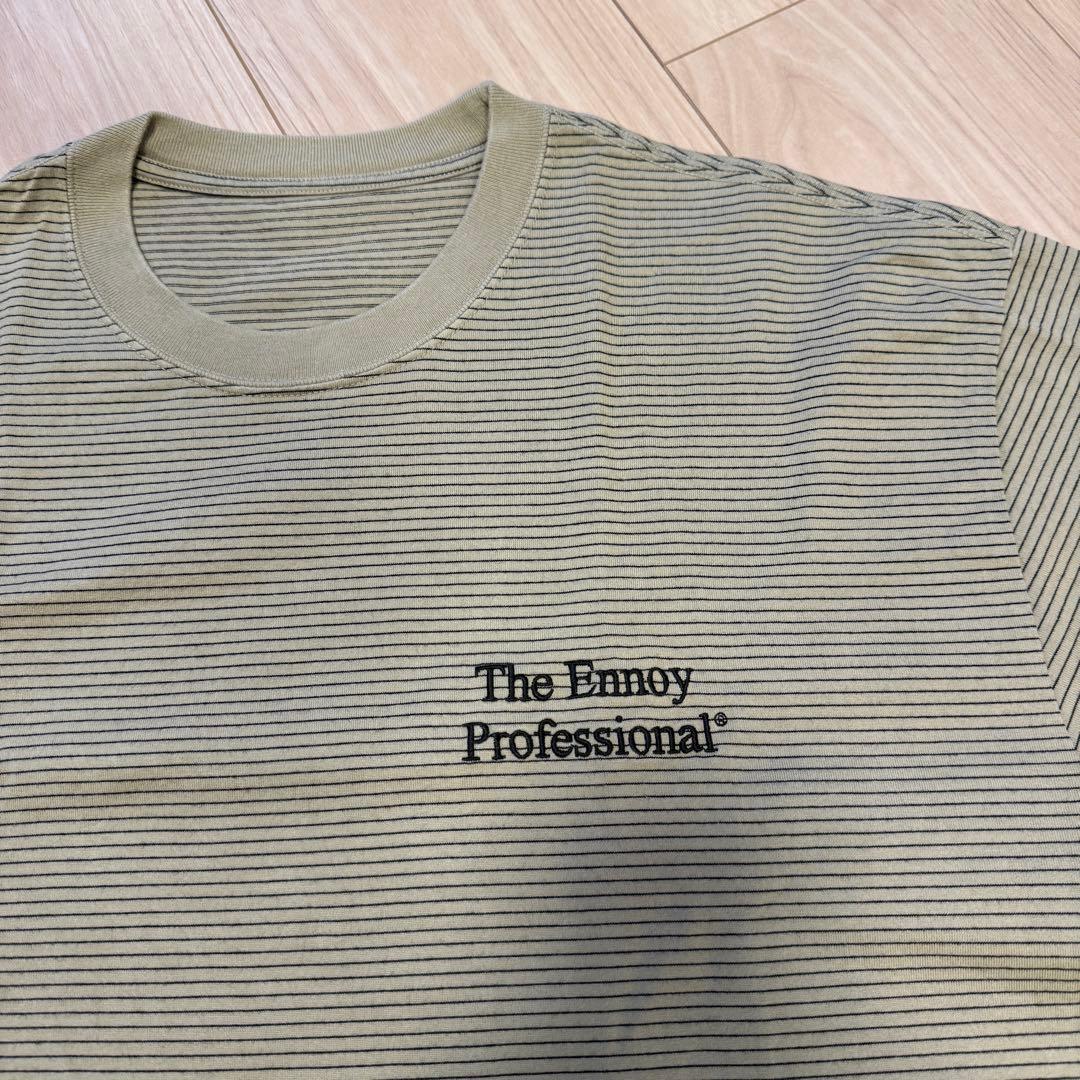 ennoy S/S Border T-Shirt(BEIGE × BLACK)