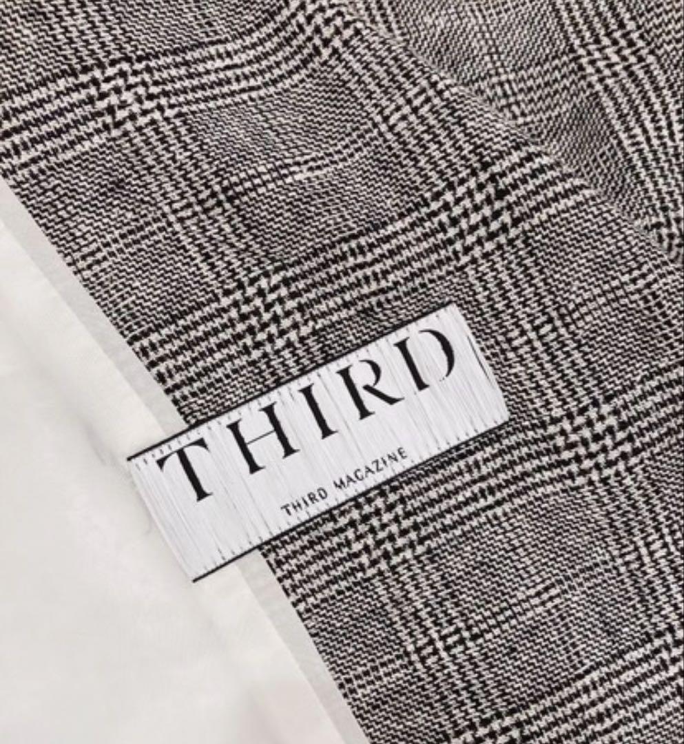 THIRD MAGAZINE グレンチェックジャケット