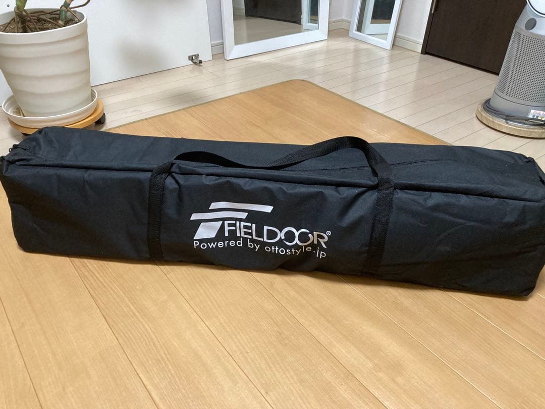 FIELD DOORワンタッチタープ 青 収納ケース付き