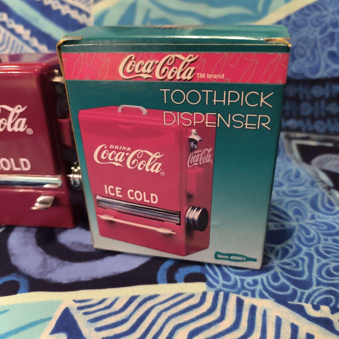 Coca-Cola ミニ冷蔵庫型爪楊枝ディスペンサー