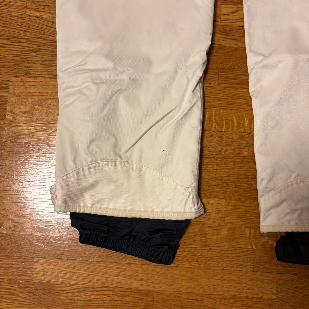 Burton スノーボードパンツ サスペンダー付き ホワイト　バートン