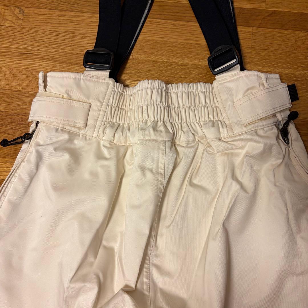 Burton スノーボードパンツ サスペンダー付き ホワイト　バートン