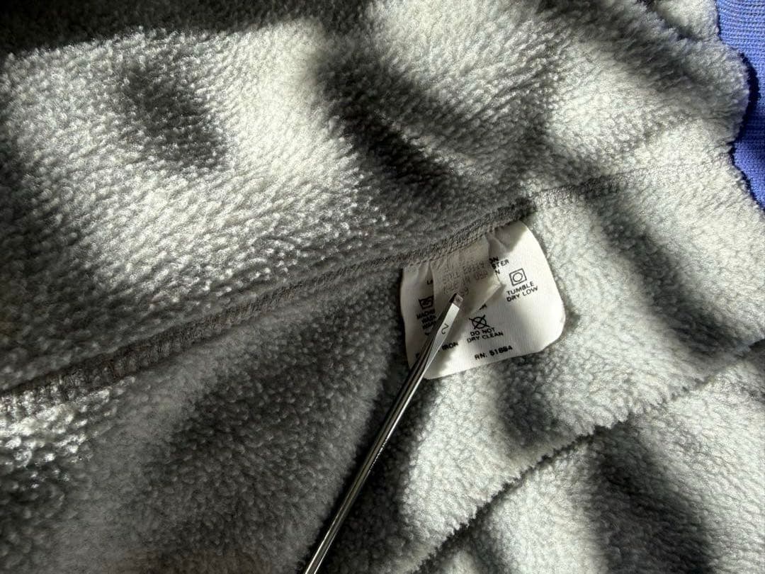 USA製 パープル ヘザーグレー patagonia シェルドシンチラ
