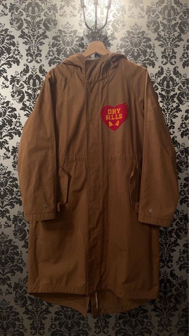 ジャケット・アウター Human Made Military Hooded Coat Brown