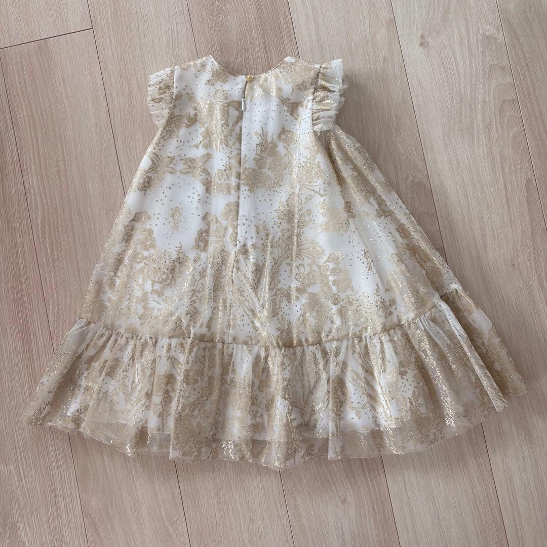 baby DIOR フレア CD刺繍 チュールドレス ワンピース　キッズドレス