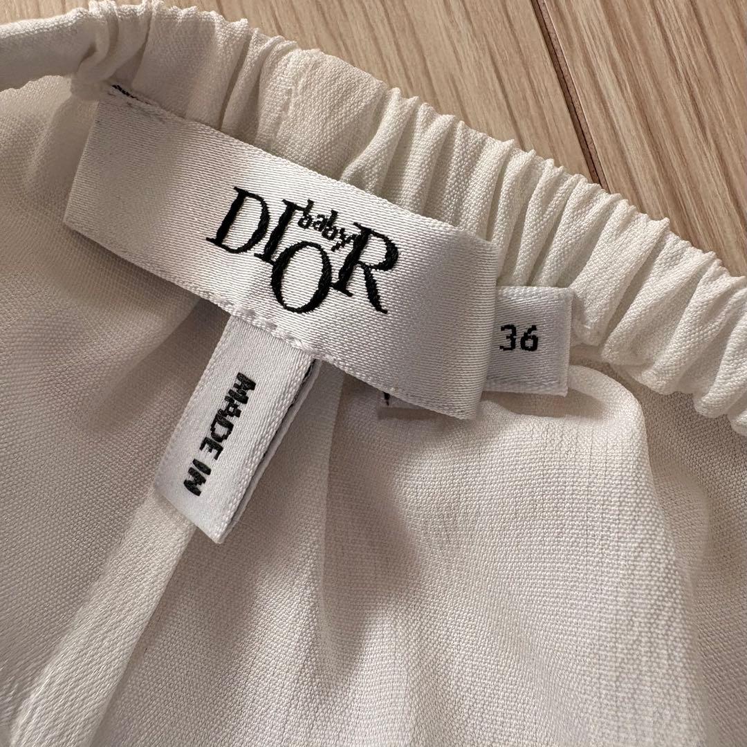 baby DIOR フレア CD刺繍 チュールドレス ワンピース　キッズドレス