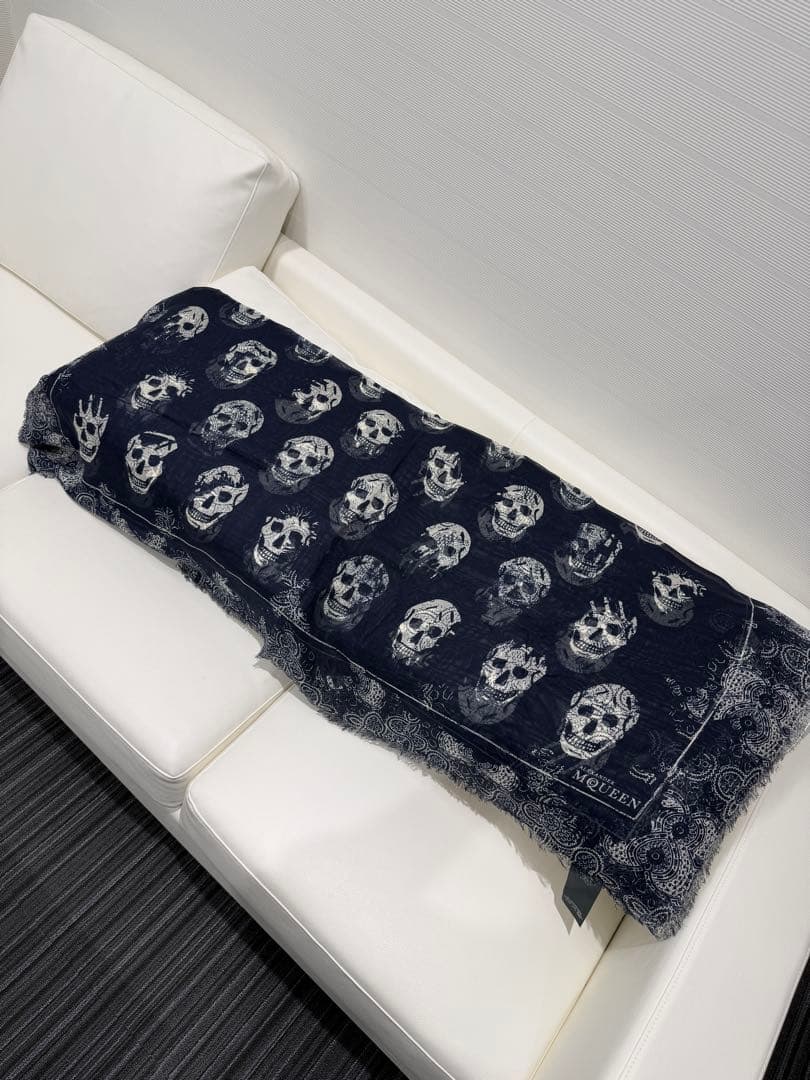 ALEXANDER MCQUEEN スカルプリント ストール