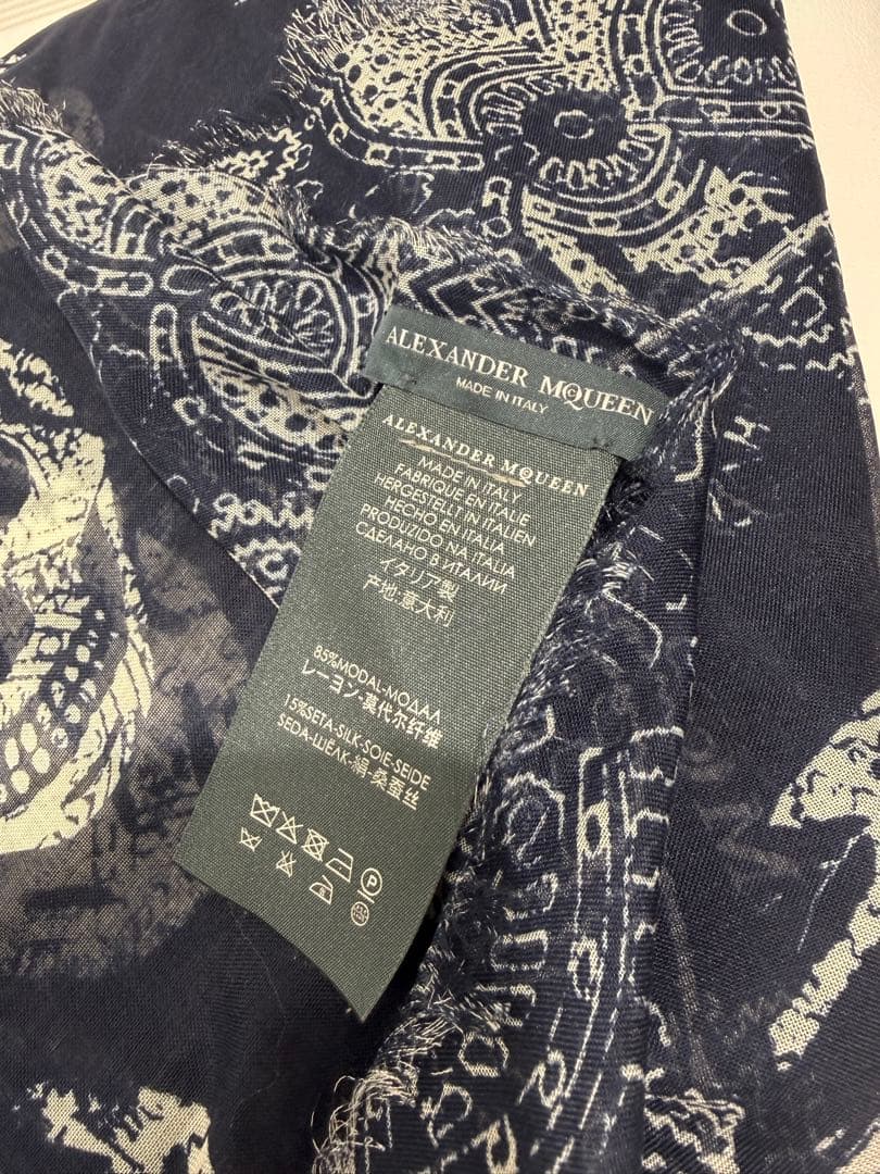 ALEXANDER MCQUEEN スカルプリント ストール