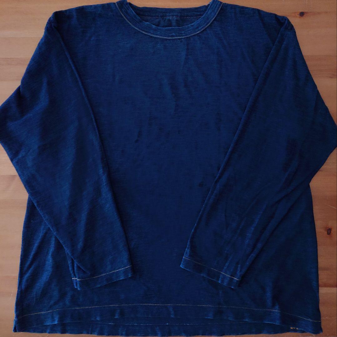 45R 天竺の四角Tシャツ インディゴ