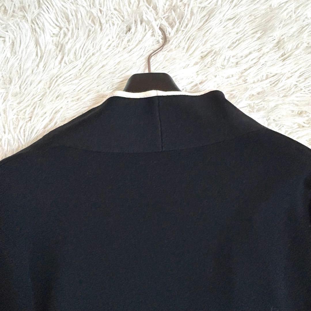極美品✨春に◎フォクシー 41843 定価8.9万 黒 ロングカーディガン F