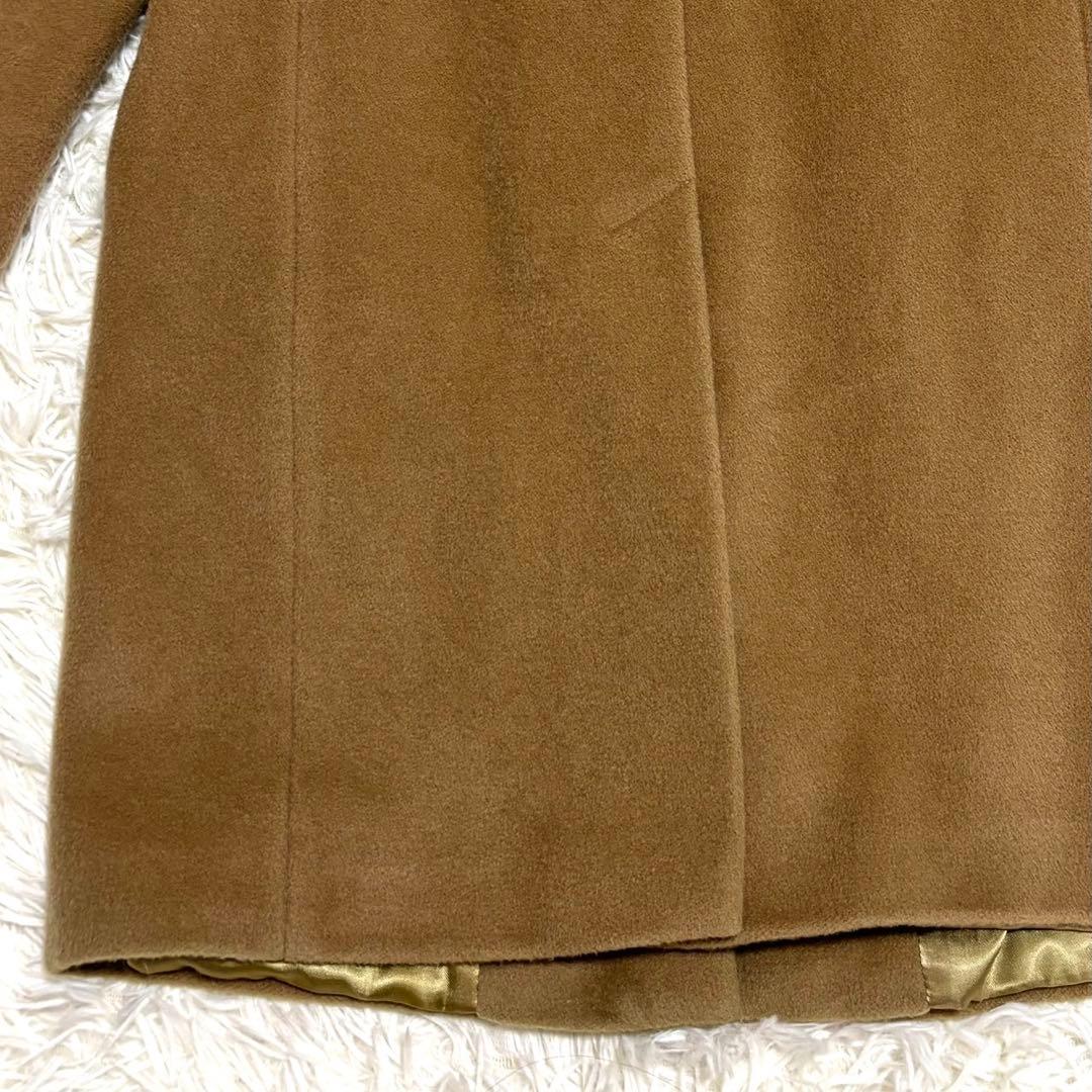【美品】MAX &Co.　カシミヤ混　ロングコート　キャメル　大きな襟 M