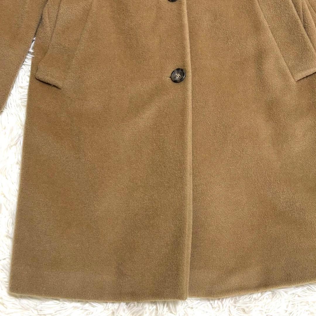 【美品】MAX &Co.　カシミヤ混　ロングコート　キャメル　大きな襟 M