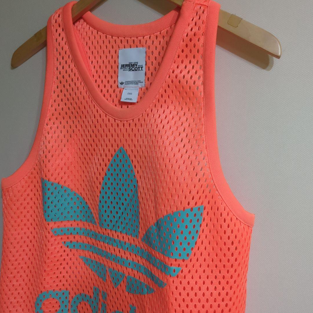 希少　美品　adidas　jeremy scott メッシュタンクトップ　М