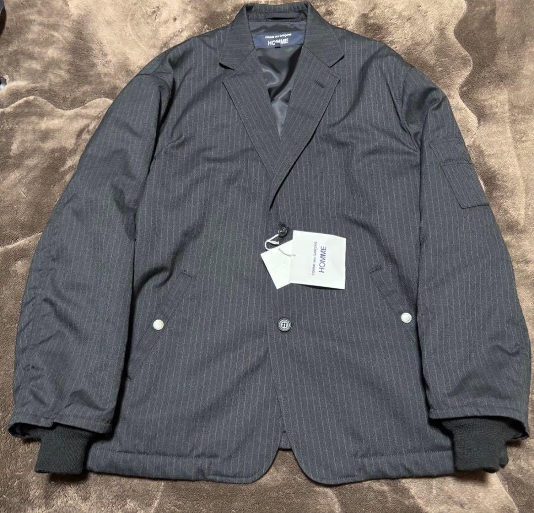 COMME des GARCONS HOMME ウールエステルヘリンボーンJKT
