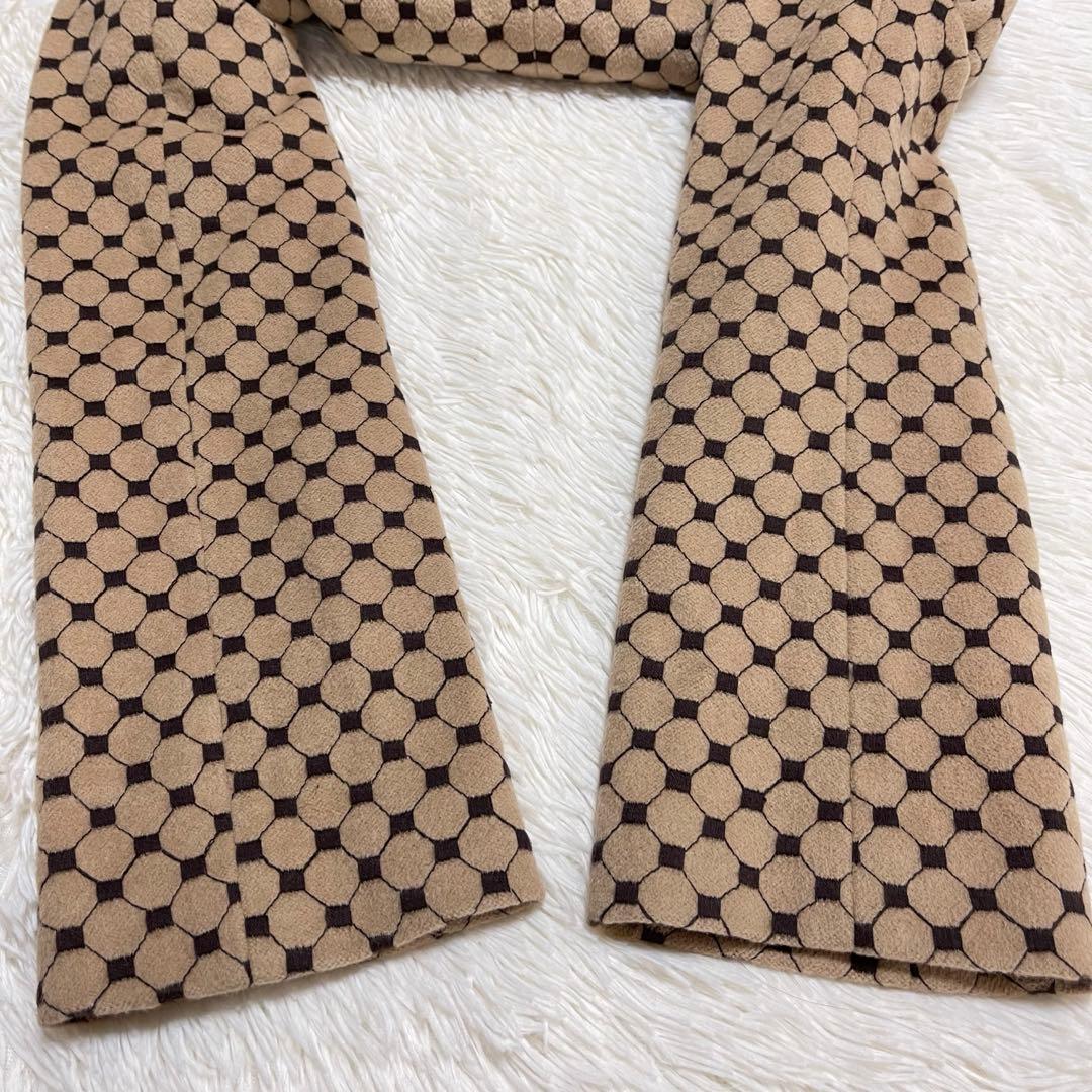 TOCCA ブラウン系　総柄　刺繍 ロングコート　エレガント　サイズ6