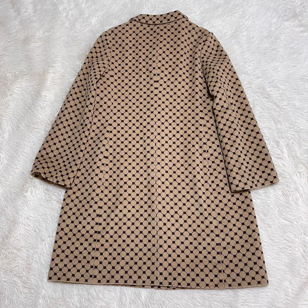 TOCCA ブラウン系　総柄　刺繍 ロングコート　エレガント　サイズ6