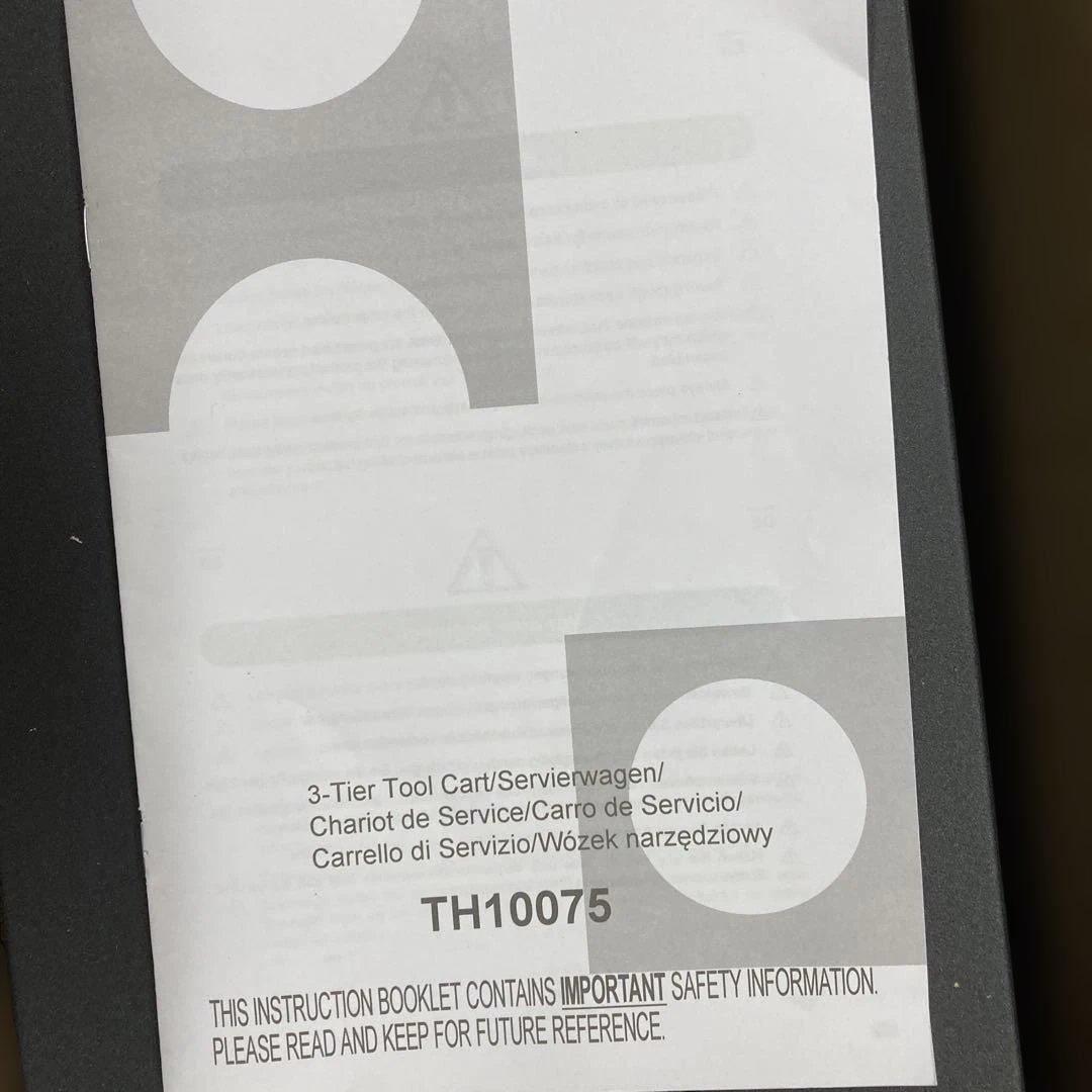 ツールワゴン 3段 多機能 キッチンワゴン 総耐荷重75kg ハンドル付き