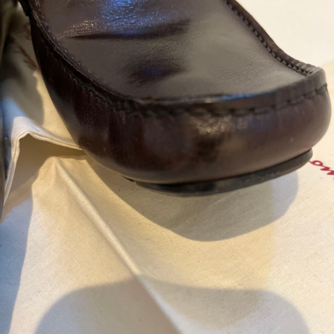 SF-4【USED美品】フェラガモ・スリッポン7.5EEE25.5~26.5cm