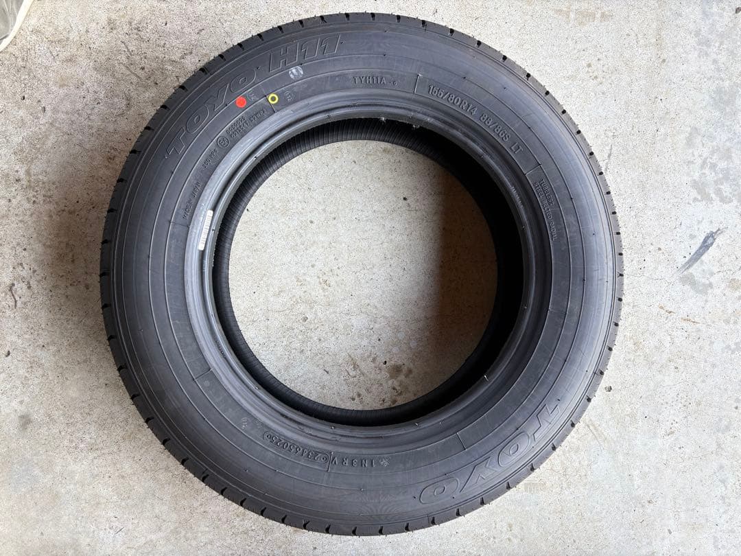 北海道発　新車外し　トーヨー　H-11 155/80R14 4本　25年製造