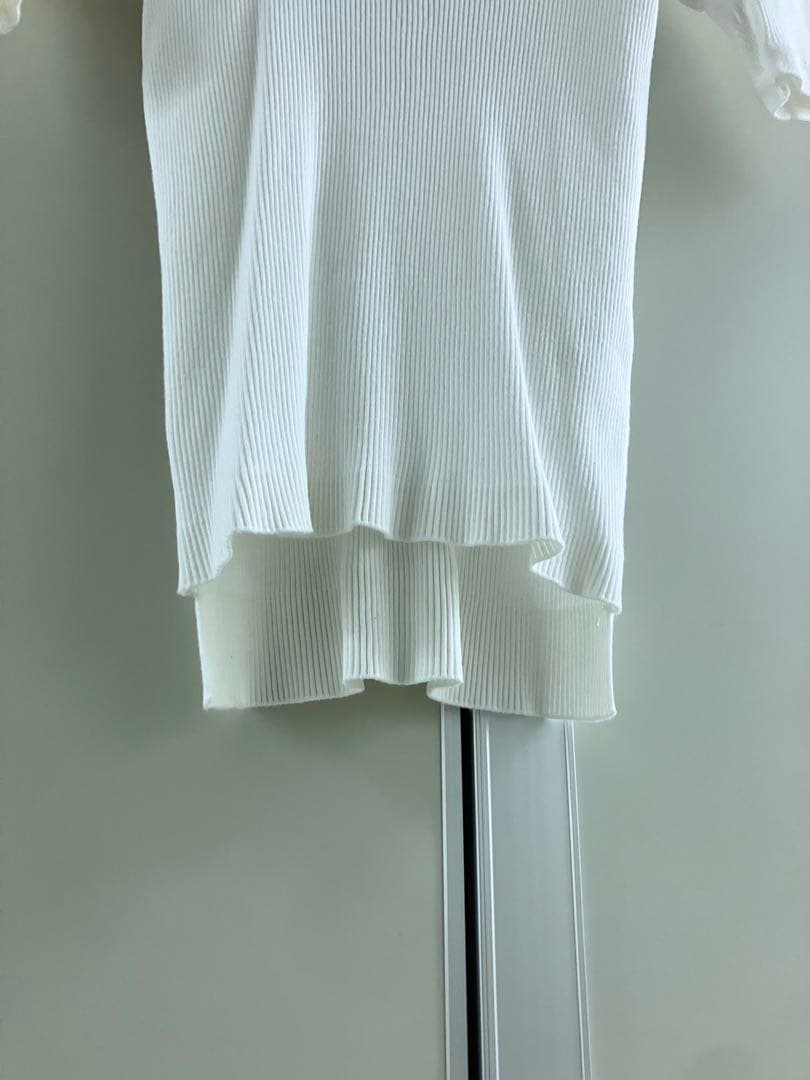 【AURALEE】GIZA ハイゲージ リブ KNIT TEE / WHITE