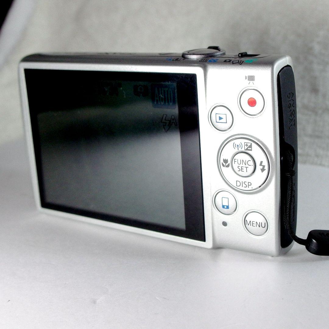 完動 美品 Canon IXY 630 シルバー ストラップ カメラケース付