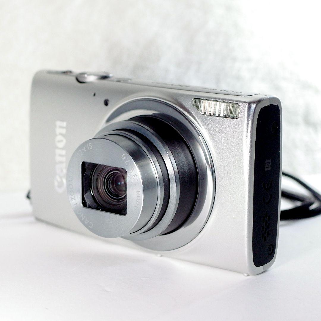 完動 美品 Canon IXY 630 シルバー ストラップ カメラケース付