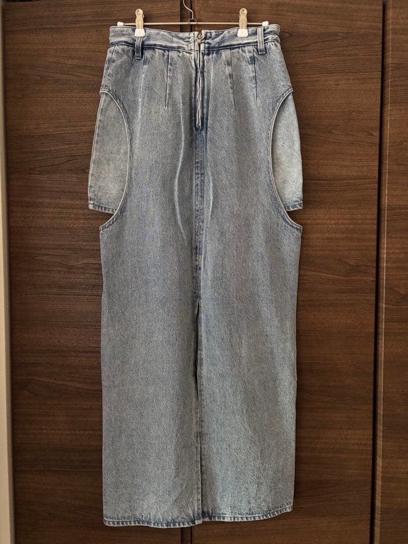 【美品】CIRCLE CUT LAYERED DENIM SKIRT SIZE1