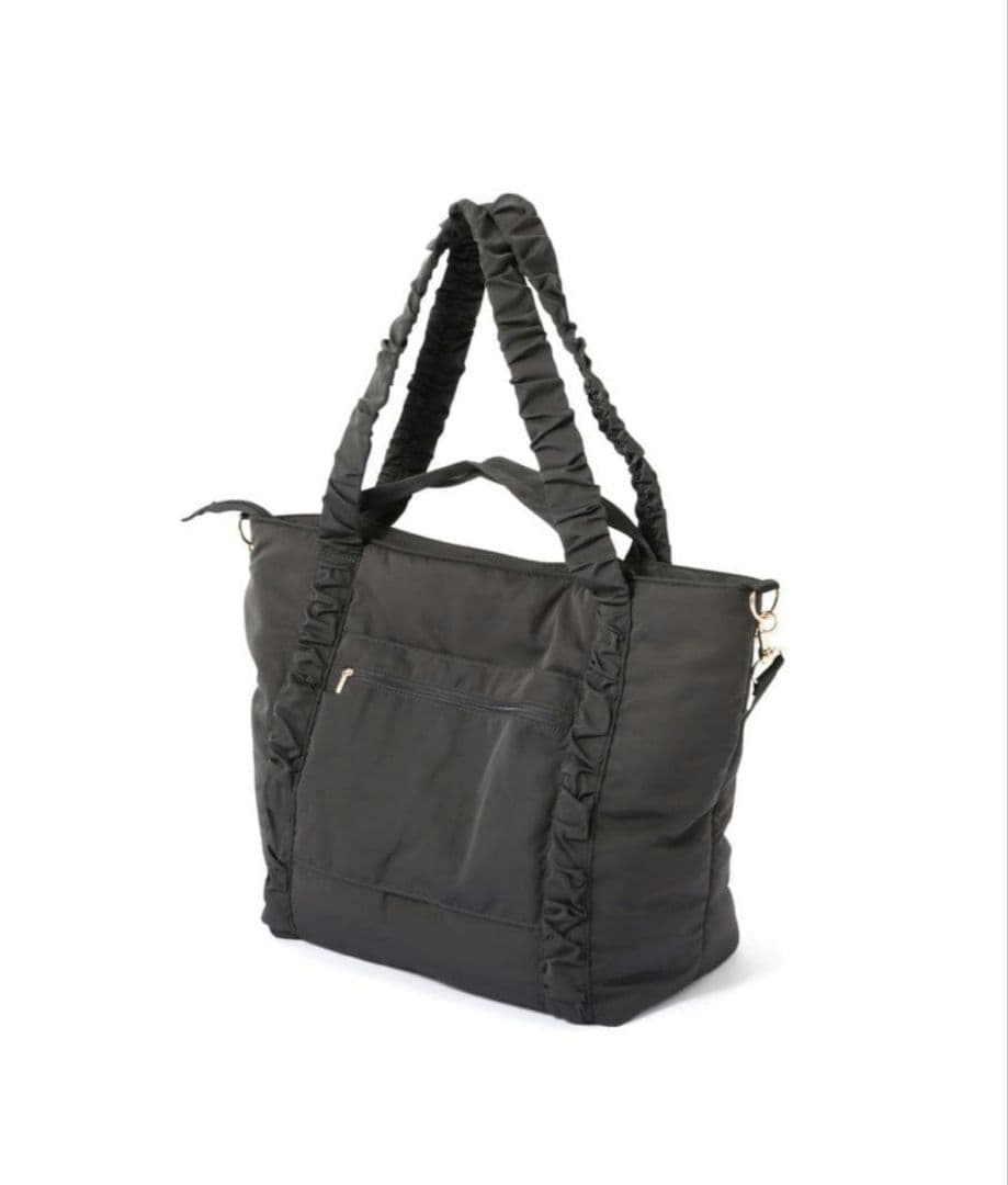 Francfranc　クラシックフラワートラベルバック　ダークグレー　新品