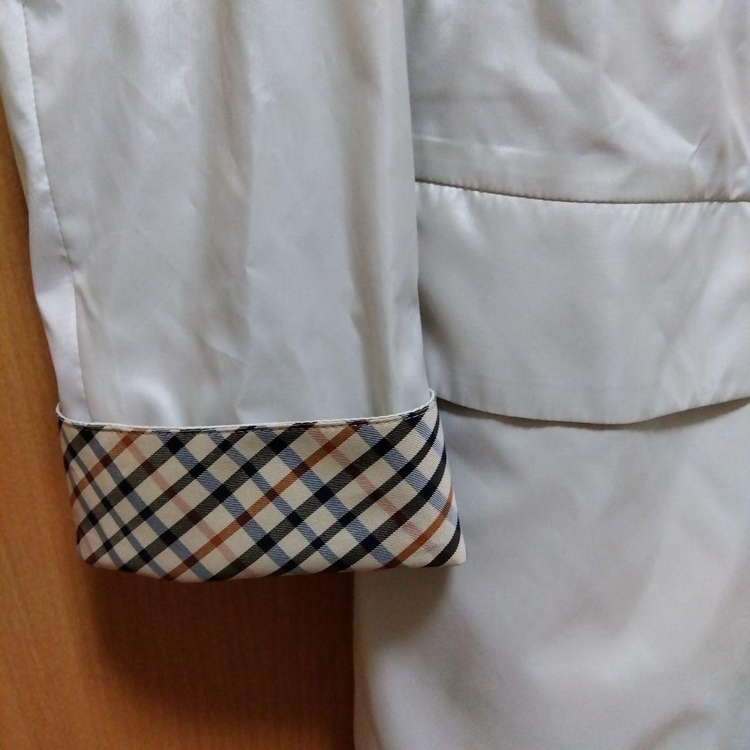 近年物・数回着用の美品★DAKS ダックス 2way スプリングコート 雨にも